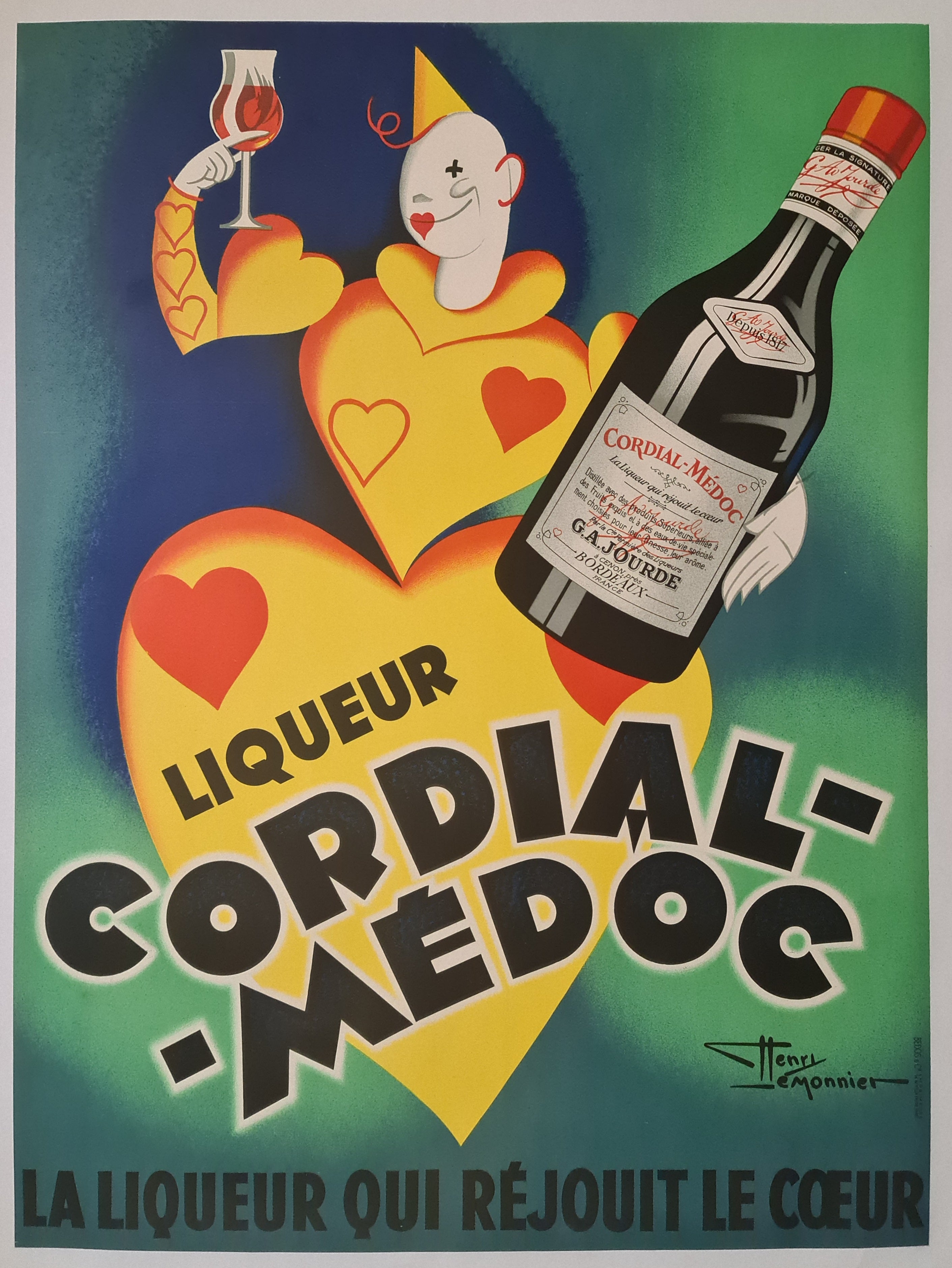 Affiche Vintage Feuillantine Liqueur Limoges - Poster HQ 60x80cm, Neuf, Marque PostersAndCo