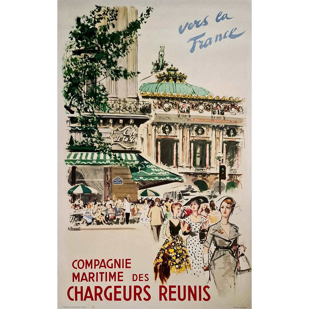Photo Argentique Originale 18x24 Cm – Pont De Navire (Chargeurs Réunis ?) – Vers 1950