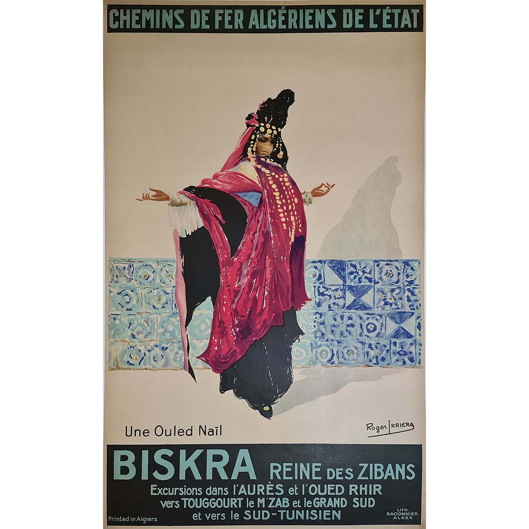 Tirage Albuminé Vintage Algérie Biskra - Circa 1880 - Format 21x27 Cm - Tirage Original - Référence MM4317