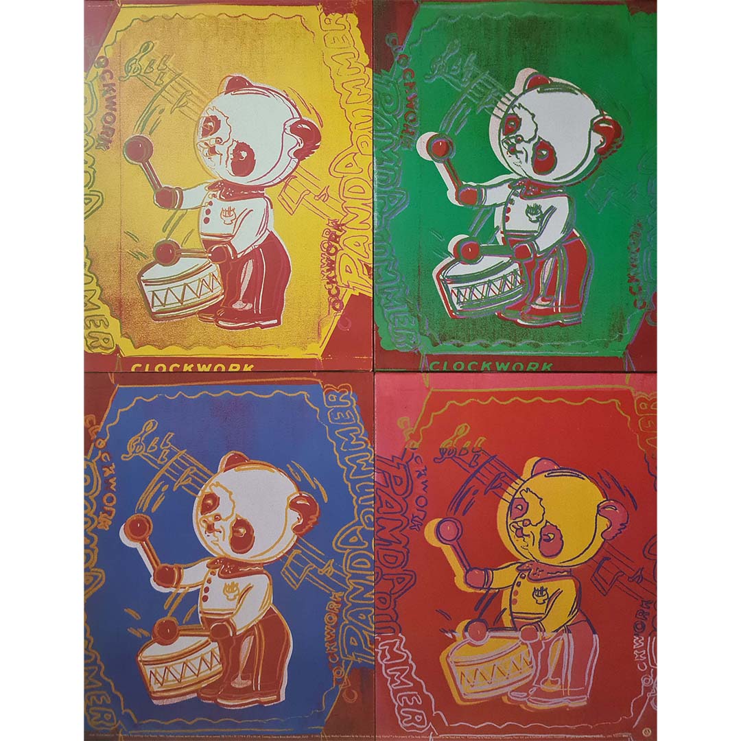 アンディウォーホールFour Pandas/ウォーホル/ポスター Toy paintings : Four pandas 1993, Warhol Andy d'après, Original