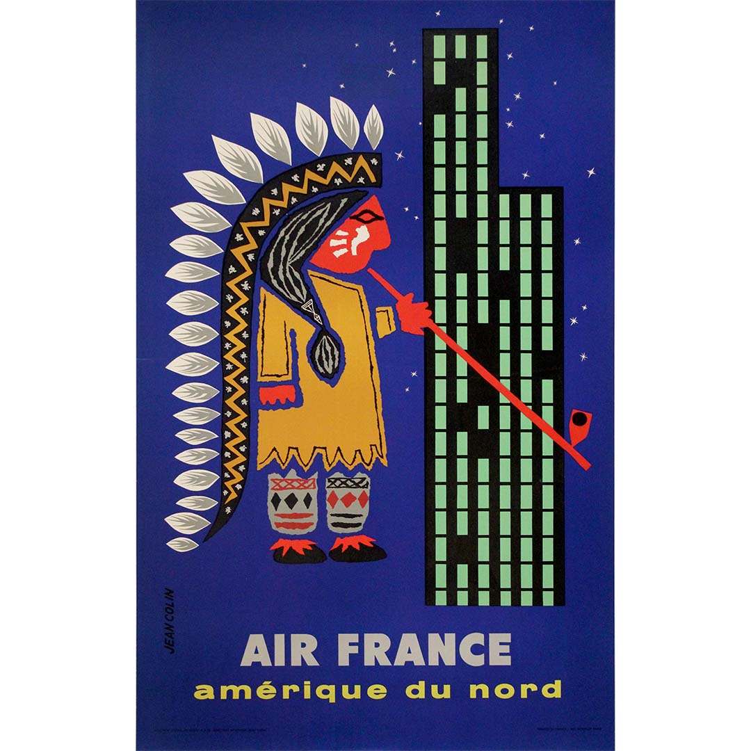 Air France Amérique du Nord by Jean Collin - Vintage Posters