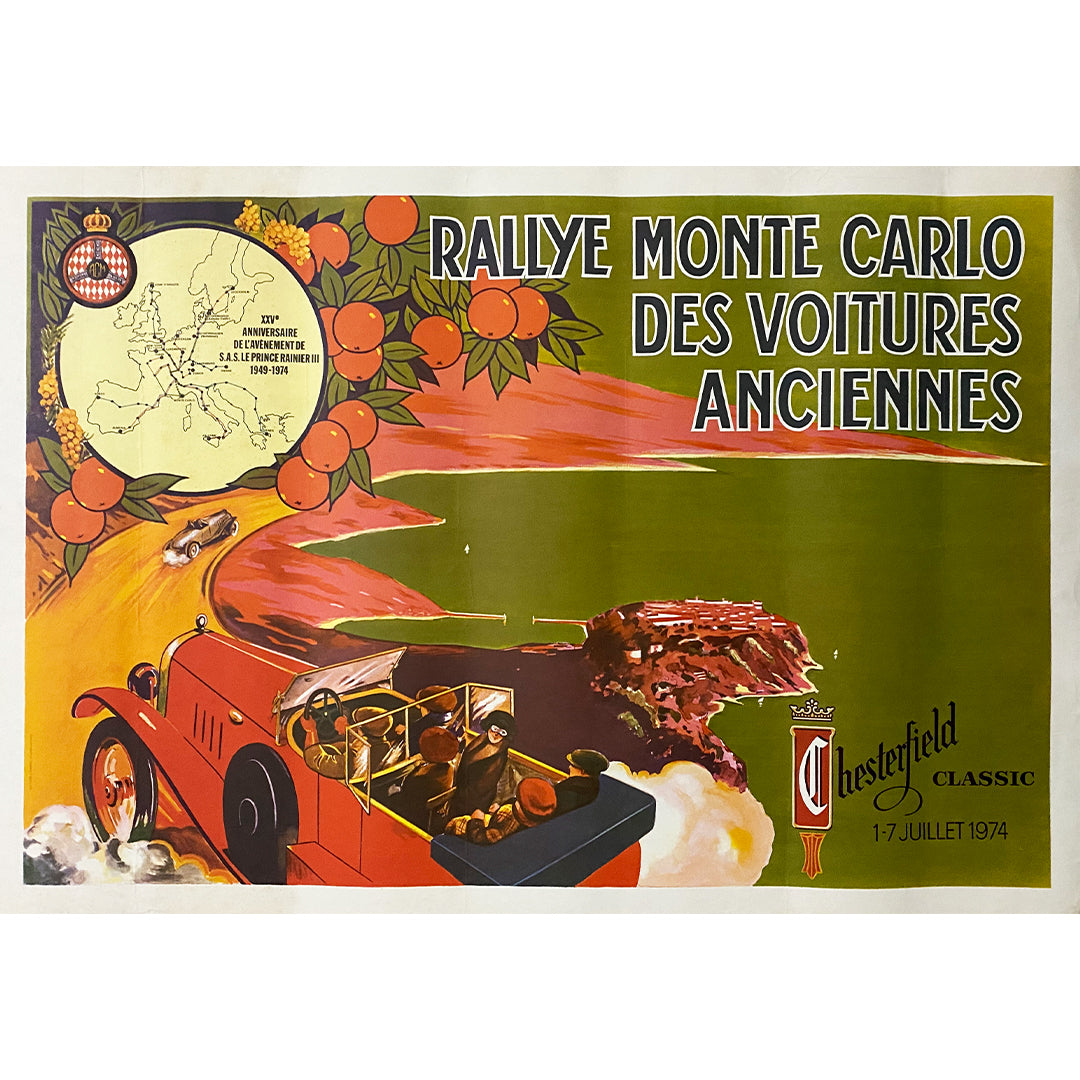 Affiche originale rallye de Monte-Carlo - Collection