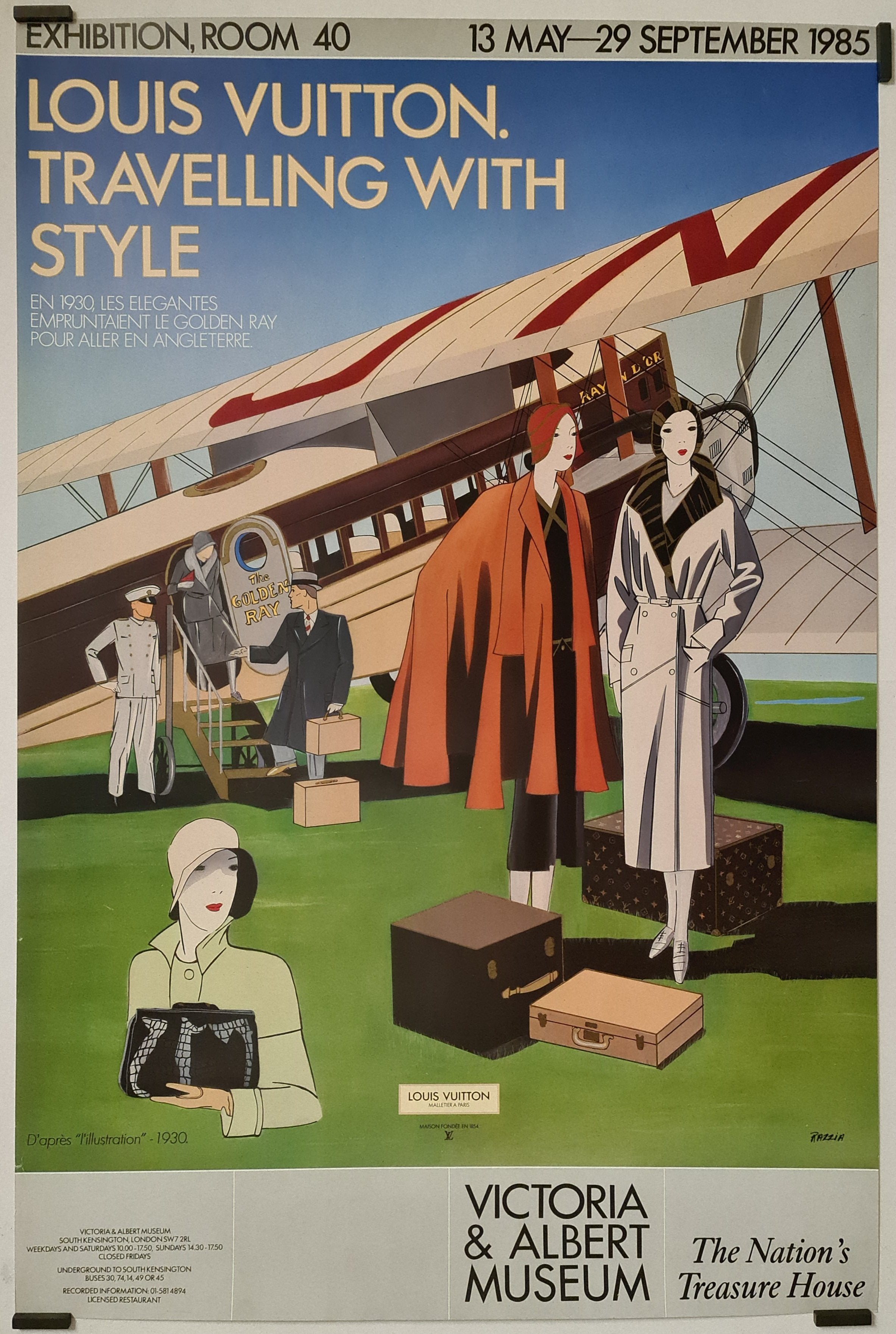 Louis Vuitton - 1930 fashion advertising poster