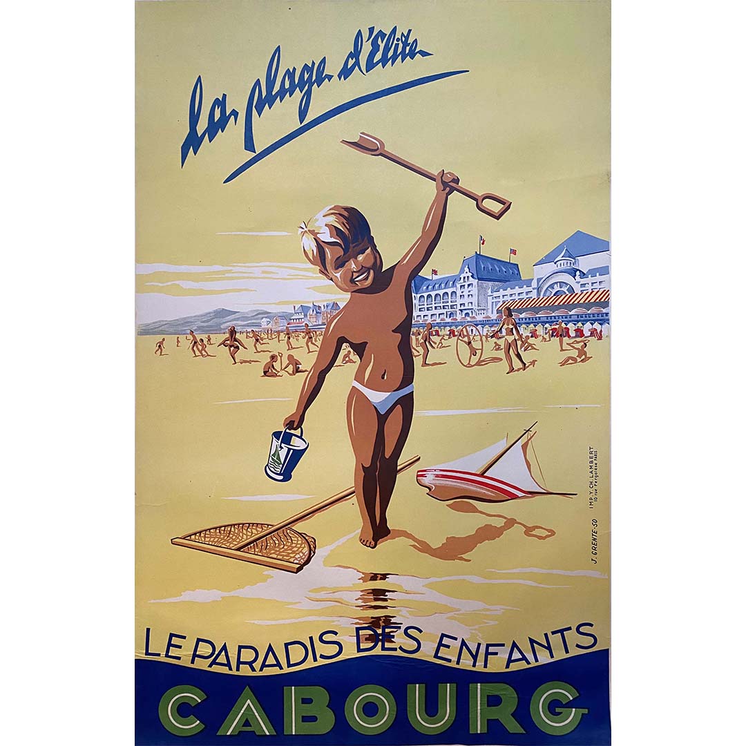 Affiche la Plage de Cayeux sur Mer - Affiche Vintage Affiche la Plage de Cayeux sur Mer - Affiche Vintage