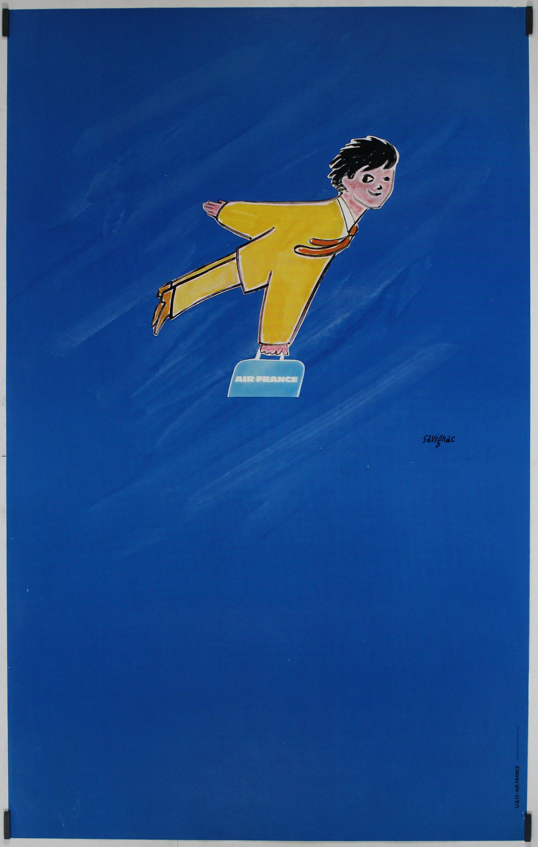 J'y vole donc j'y suis Air france Circa 1970, Savignac, Original
