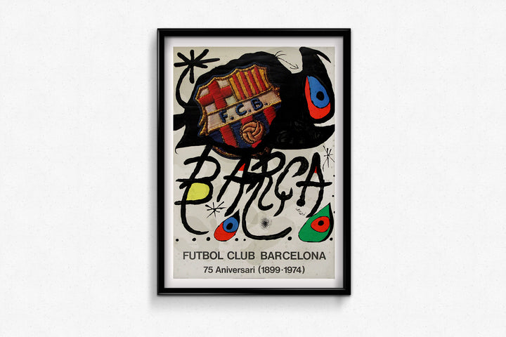 Barça - Futbol Club Barcelona 1974, Miro, Original Poster