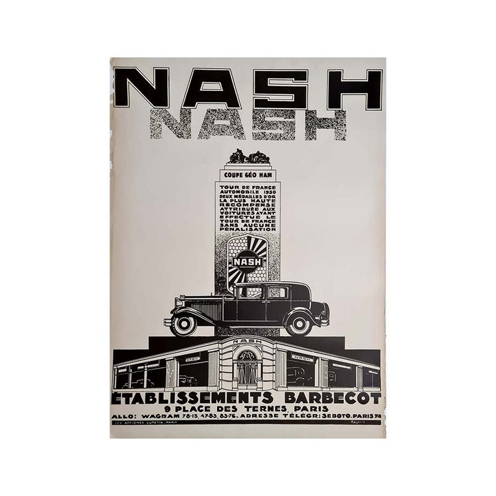 Poster Vintage Course Auto Tripoli 1930 - Haute Qualité - Format 50x70 Cm - Neuf