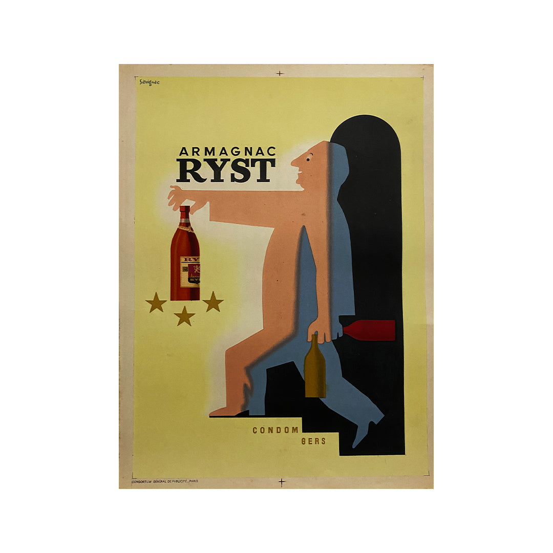 R. SAVIGNAC RYST, 1943年 　オリジナル・リト　サビニャック R. SAVIGNAC RYST, 1943年 オリジナル・リト サビニャック