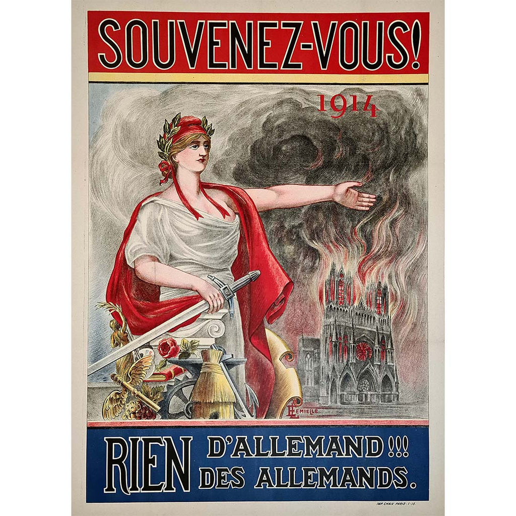 Souvenez-vous ! 1914 rien – allemands. 1881 des d\'allemand!!! 1915 Galerie rien