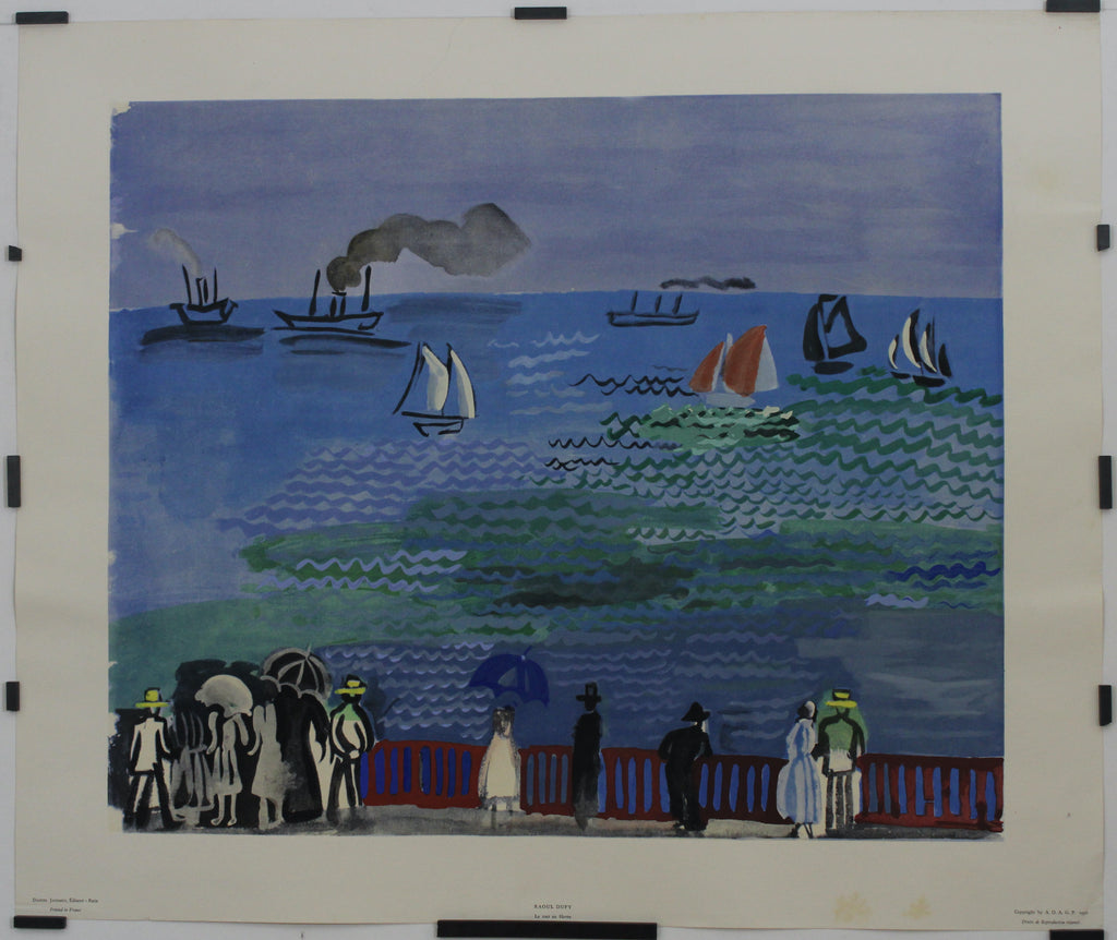 La mer au Havre 1956, Dufy Raoul, Lithography, Lithographie