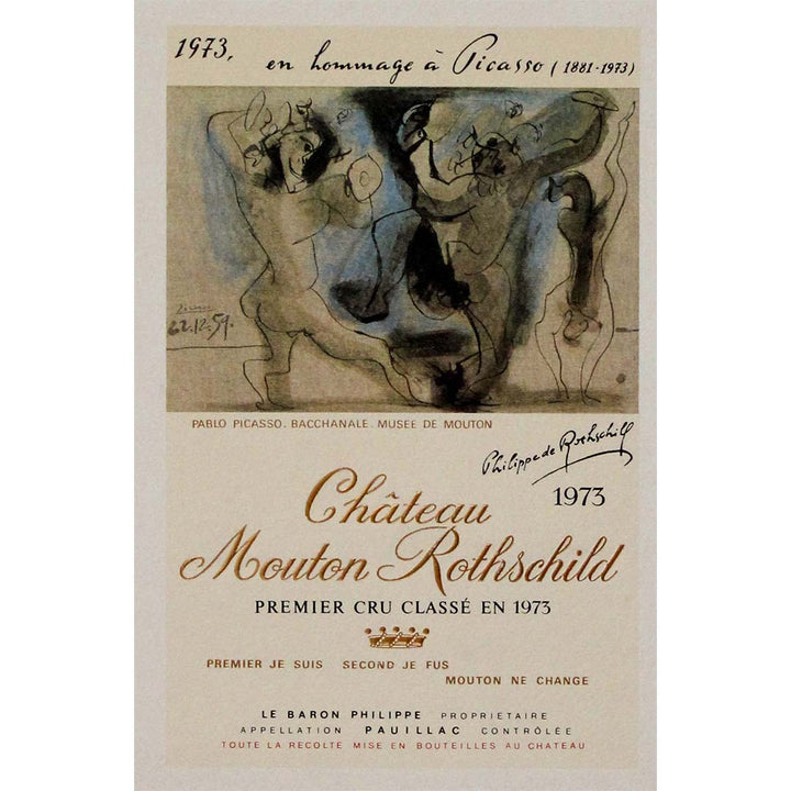 【ピカソラベル】Château Mouton Rothschild 1973 Chateau Mouton Rothschild 1973 – Galerie 1881