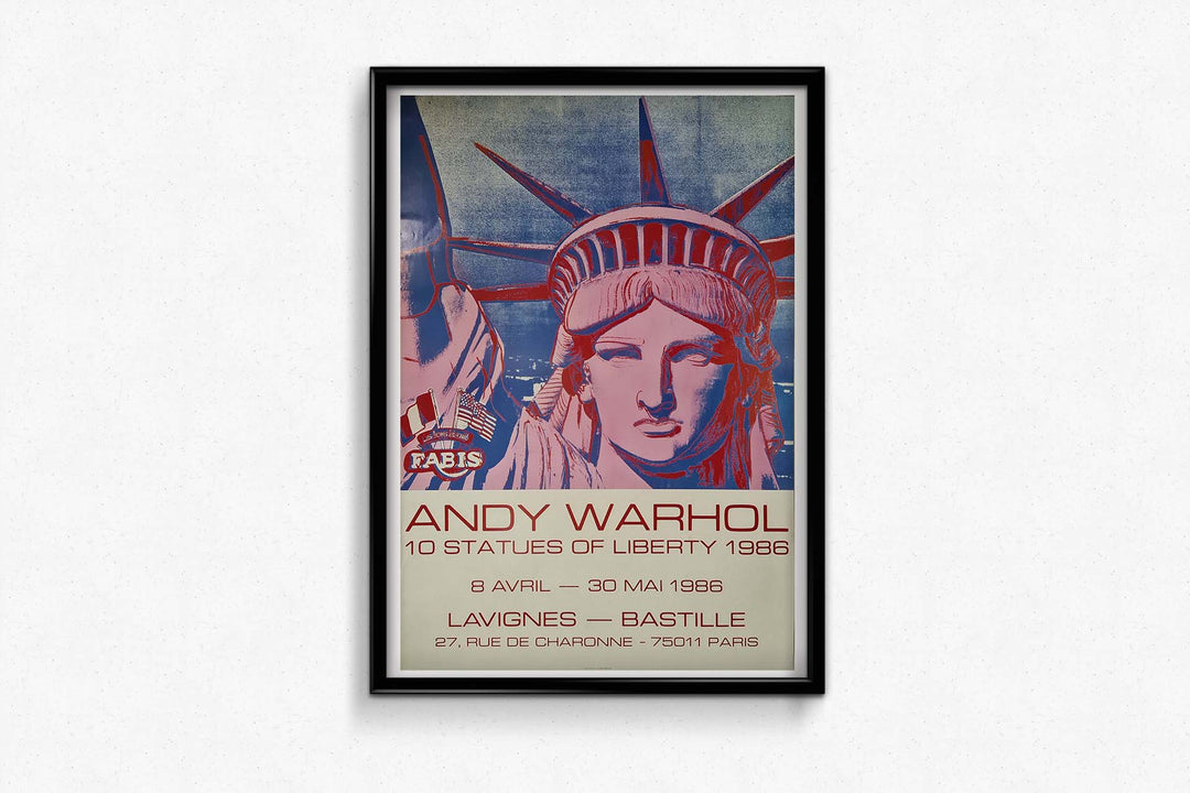10 statues of liberty 1986, Warhol Andy, Original poster, Affiche