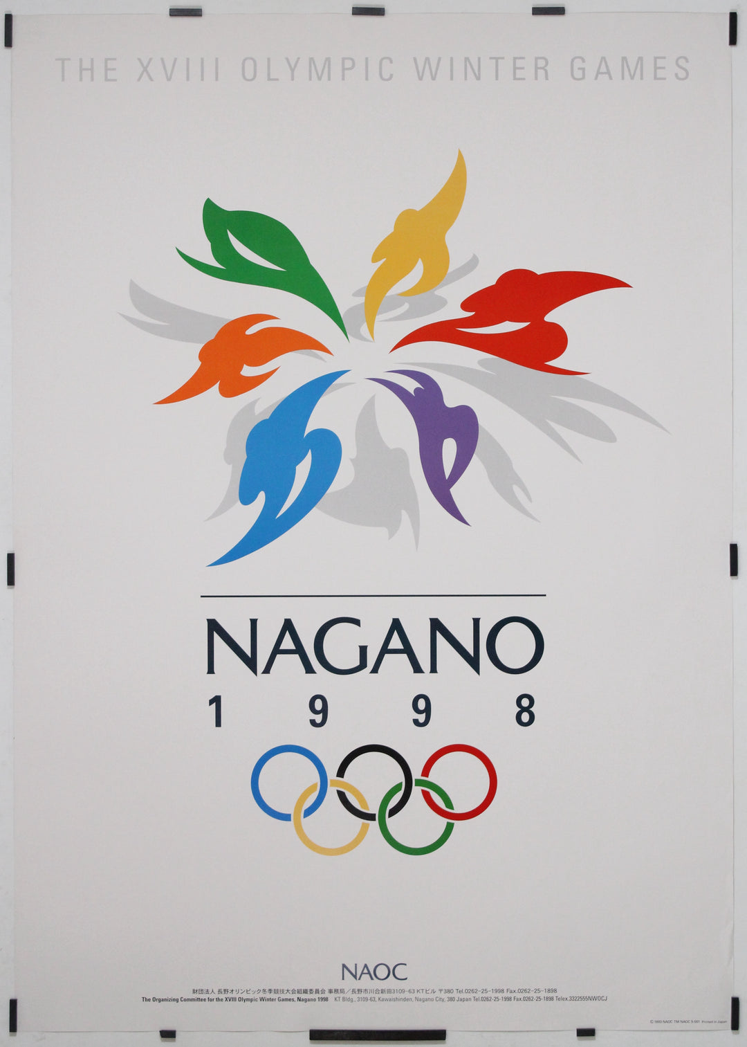 Pin's Officiel Jeux Olympiques D'hiver 1998 Nagano – Mascotte Neigles, Japon, Neuf