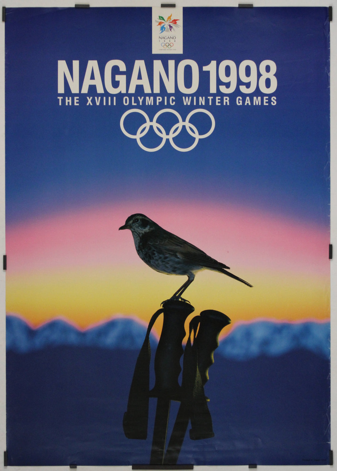 ❣️NAGANO 1998 冬季オリンピック 公式ポスター B1サイズ　貴重品 ❣️NAGANO 1998 冬季オリンピック 公式ポスター B1サイズ 貴重品