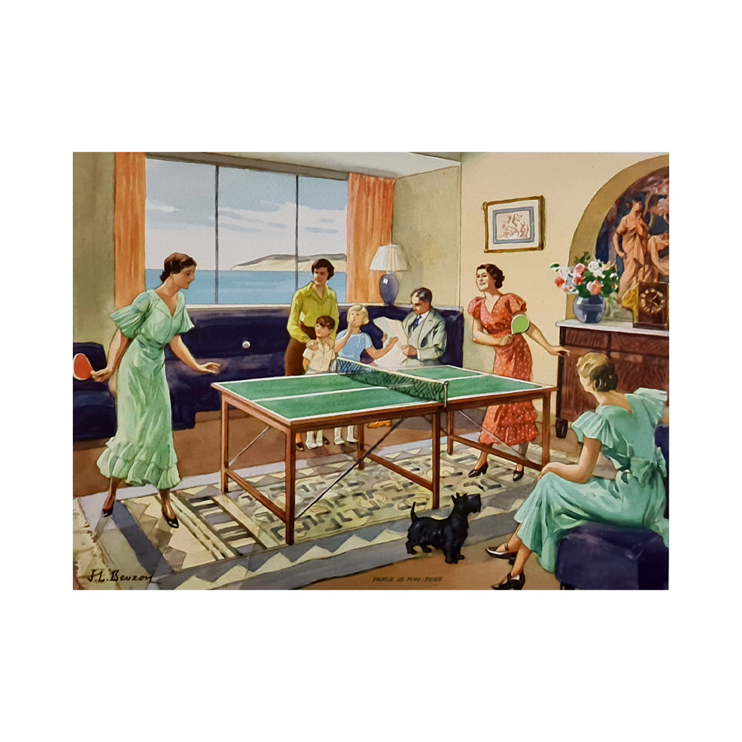 Jeu De Ping-Pong / Tennis De Table Vintage Complet - Années 70/80 - Occasion