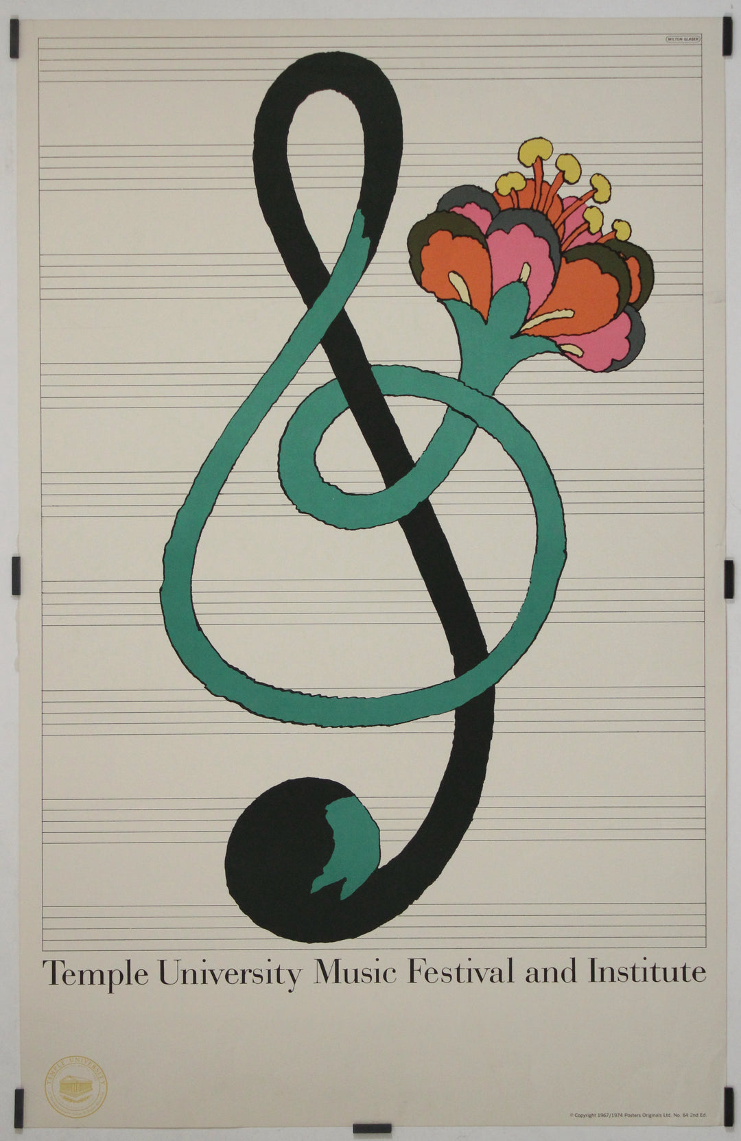 ミルトン・グレイザー University Music Festival Temple University Music Festival and Institute 1974 – Galerie 1881