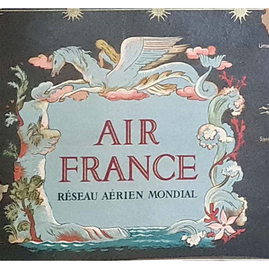 Air France Réseau Aérien Mondial Circa 1950 – Galerie 1881