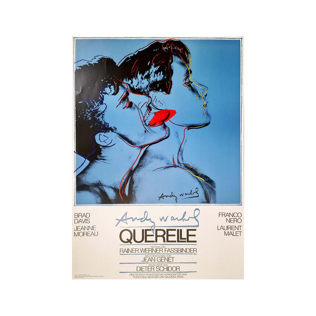 額装済/Querelle/Andy Warhol/ヴィンテージ アートポスター Querelle 1982, Warhol Andy, Original poster, Affiche