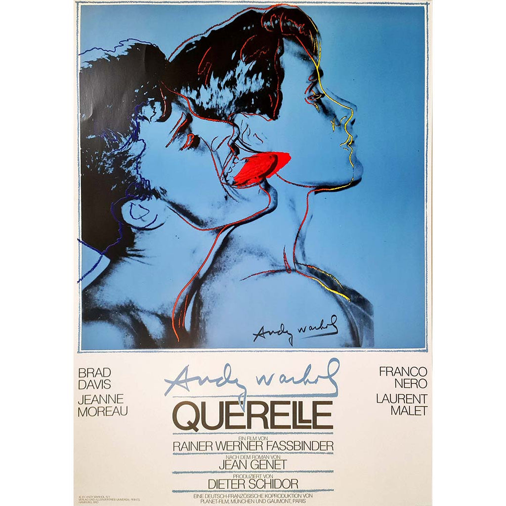 額装済/Querelle/Andy Warhol/ヴィンテージ アートポスター Querelle 1982, Warhol Andy, Original poster, Affiche