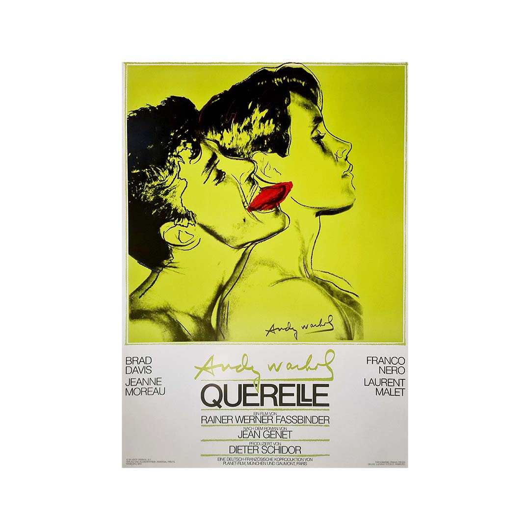 Querelle 1982, Warhol Andy, Original poster, Affiche Originale