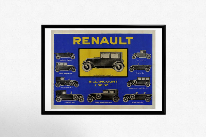 RENAULT 1950年代モデル ヴィンテージ広告 1935 広告＞RENAULT ルノー ポスター ヴィンテージ ビンテージ アート
