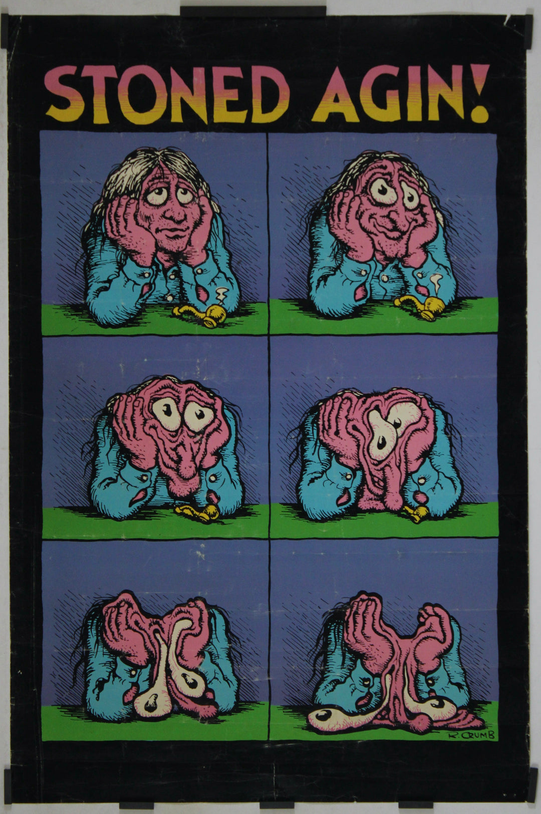 Stoned Agin! Circa 1970, Crumb R., Original Poster, Affiche