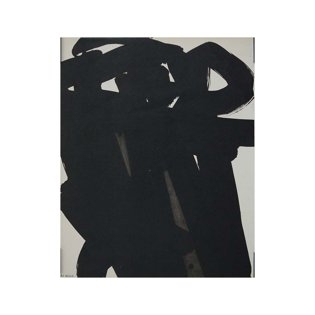 Soulages、Untitled、海外版超希少レゾネ、新品額付 Composition Revue XXe siècle 1967, Soulages, Original Lithograph