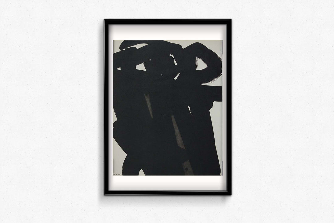 Soulages、Untitled、海外版超希少レゾネ、新品額付 Composition Revue XXe siècle 1967, Soulages, Original Lithograph
