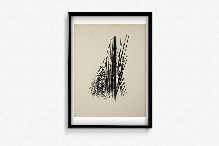 Hans Hartung、COMPOSITION、海外版超希少レゾネ、新品額付 Hans Hartung、COMPOSITION、海外版超希少レゾネ、新品額付
