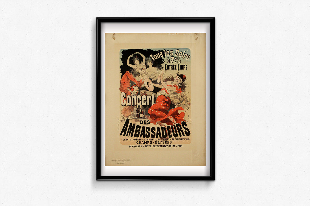 Affiche Originale Cabaret 78 Paris Champs-Elysées - 40x60 Cm - MINT/NEUVE