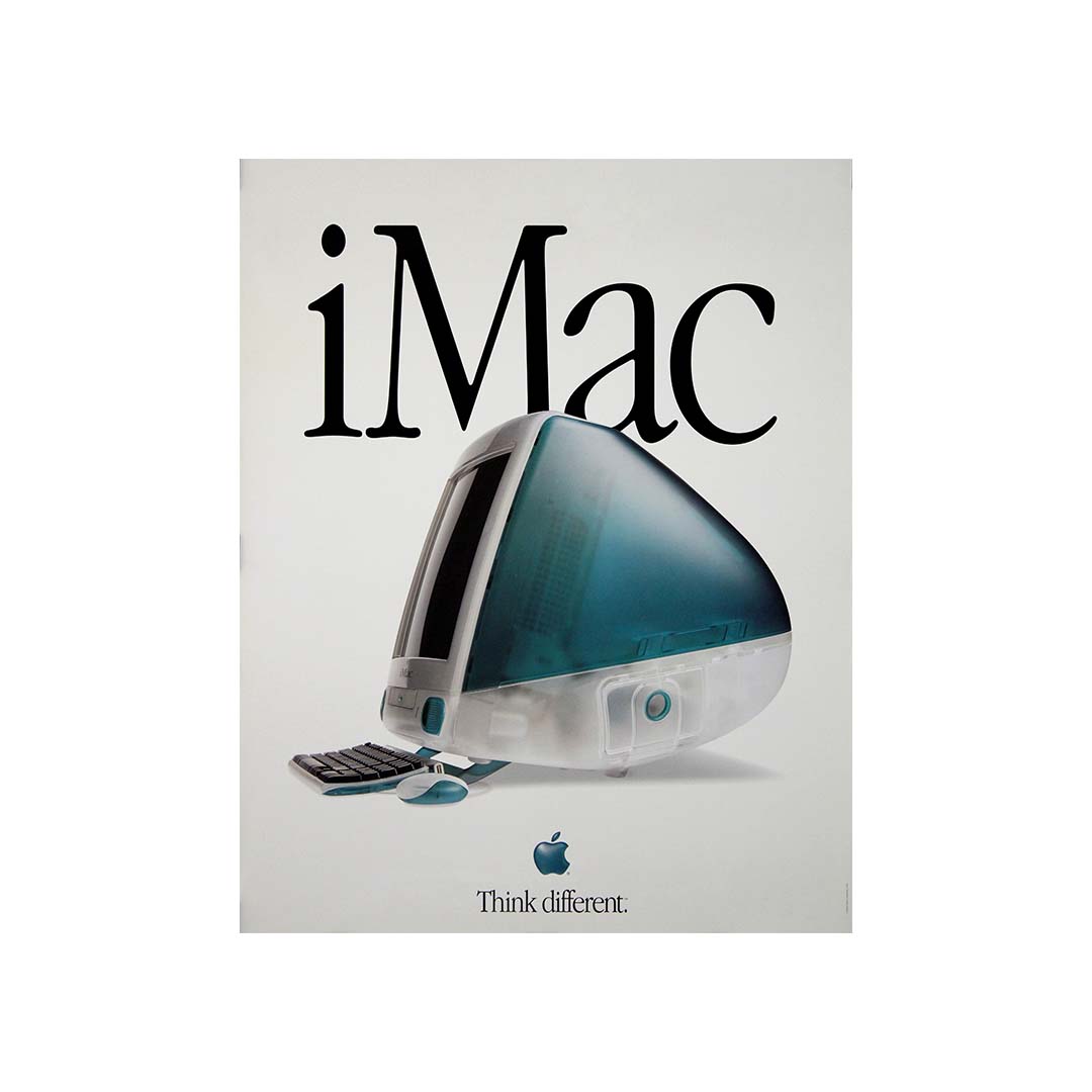 Apple iMac think different 1998, , Original Poster, Affiche