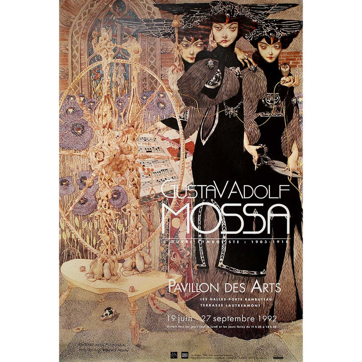 Les parques en 1905 par Gustav Adolf Mossa 1992, Original Poster