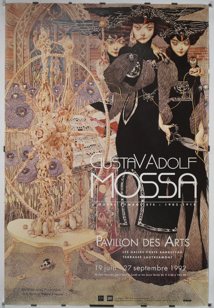 Les parques en 1905 par Gustav Adolf Mossa 1992, Original Poster