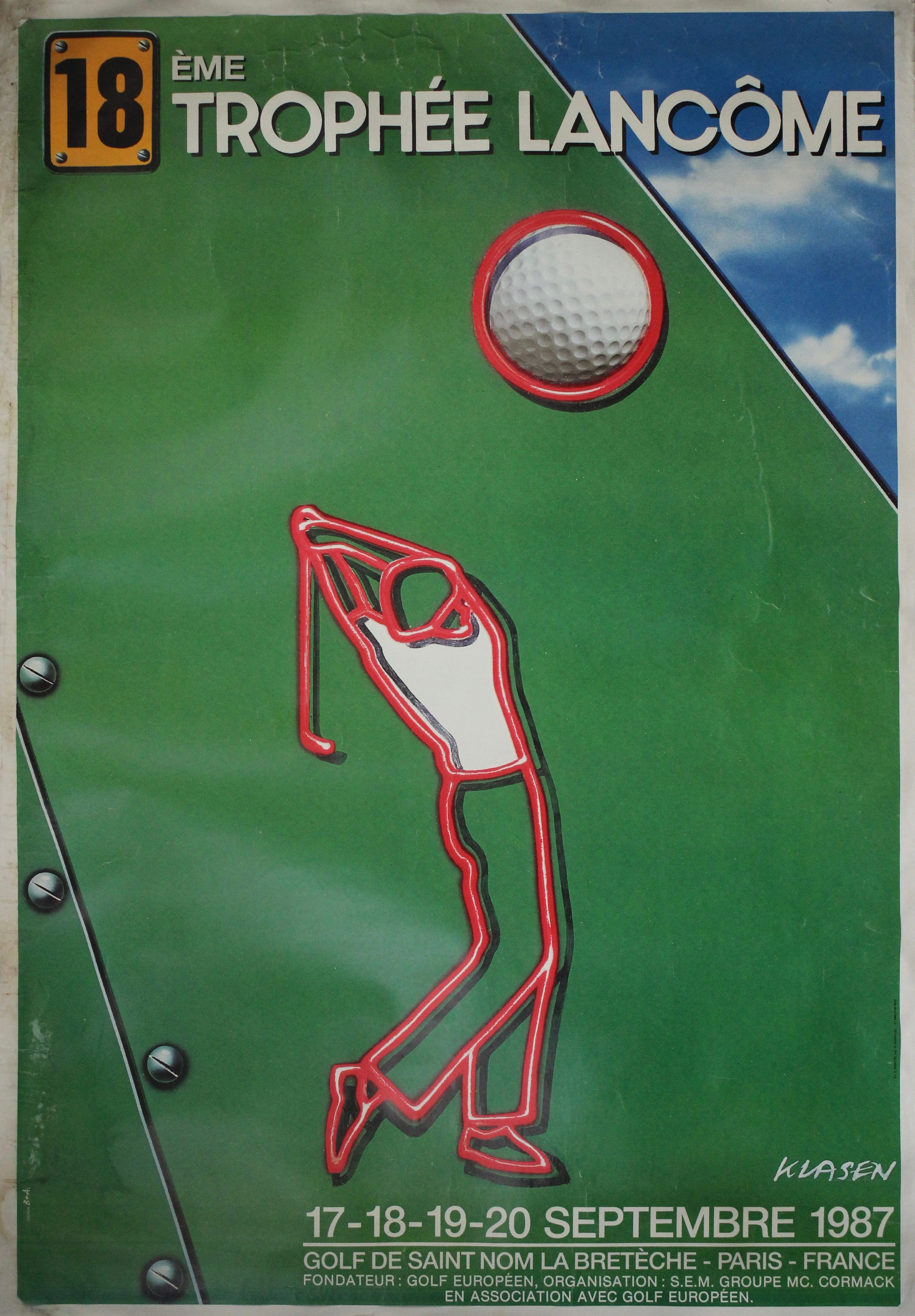 NOSTALGIE : L'affiche Du Trophée Lancôme 1987 Un Tournoi Magnifique Sur Un Golf Mag NOSTALGIE : L'affiche Du Trophée Lancôme 1987 Un Tournoi Magnifique Sur Un Golf Mag
