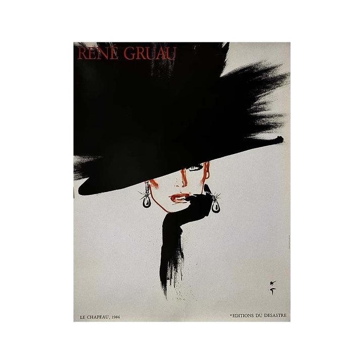 René Gruau L'Art de la Publicité Femme a l'Ceillet Poster by René Gruau, 1980s for sale at Pamono
