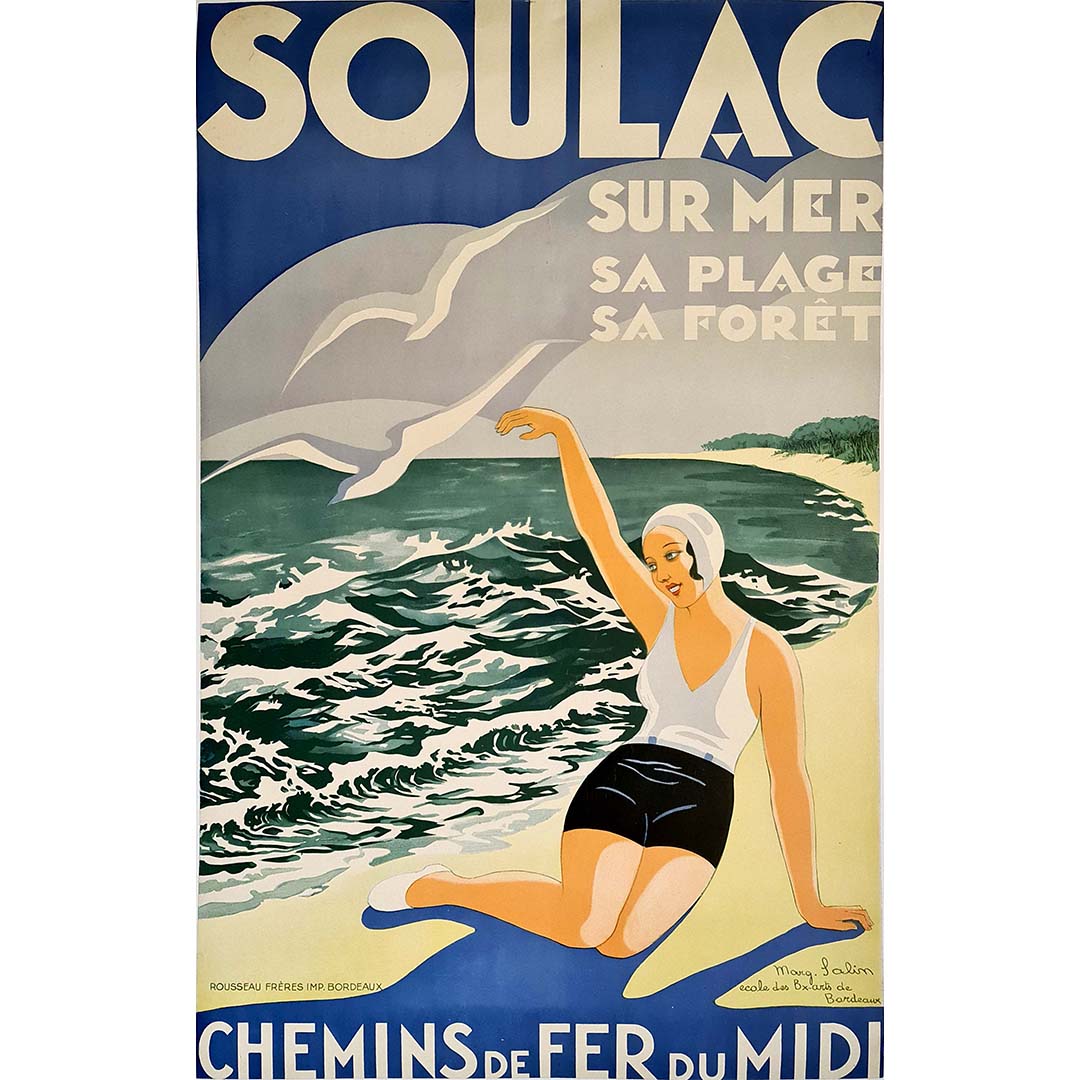 Soulac sur mer sa plage sa forêt Circa 1930 – Galerie 1881