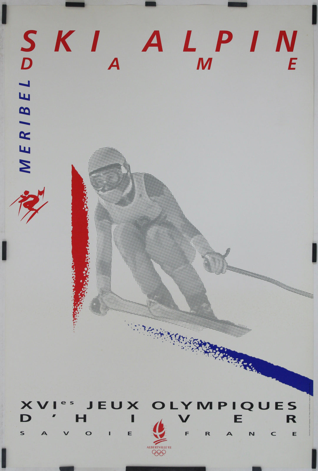 Affiche ancienne de 1992 - XVIe jeux olympiques d’hiver