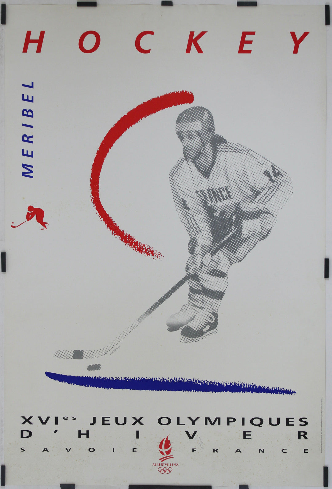 EO Affiche / Poster Ski de Vitesse - Jeux Olympiques d'Albertville 92 - TBE