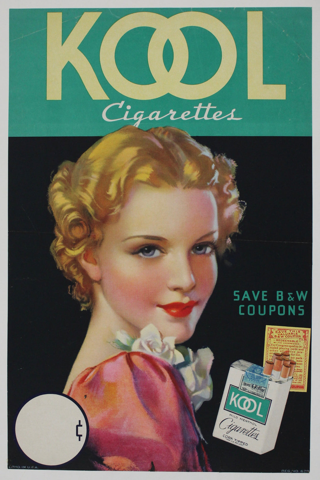 kool milds cigarettes Kool Cigarettes mild menthol Circa 1950, , Original poster, Affiche Originale – Galerie 1881 kool milds cigarettes Kool Cigarettes mild menthol Circa 1950, , Original poster, Affiche Originale – Galerie 1881