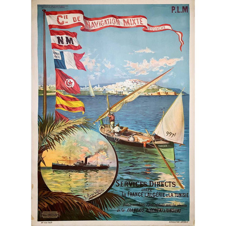 Poster retro - Cnie Navigation Mixte Kairouan (REPRODUCTION Poster retro - Cnie Navigation Mixte Kairouan (REPRODUCTION